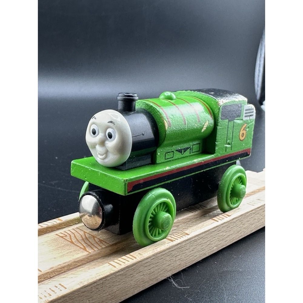 Thomas Percy #6 Wooden Railway Vtg 2003 Train Tank Engine Learning Curve Limited